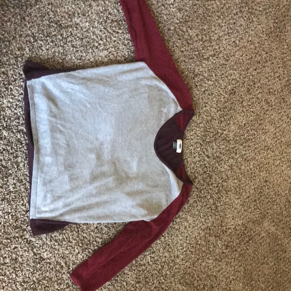 Burgundy top